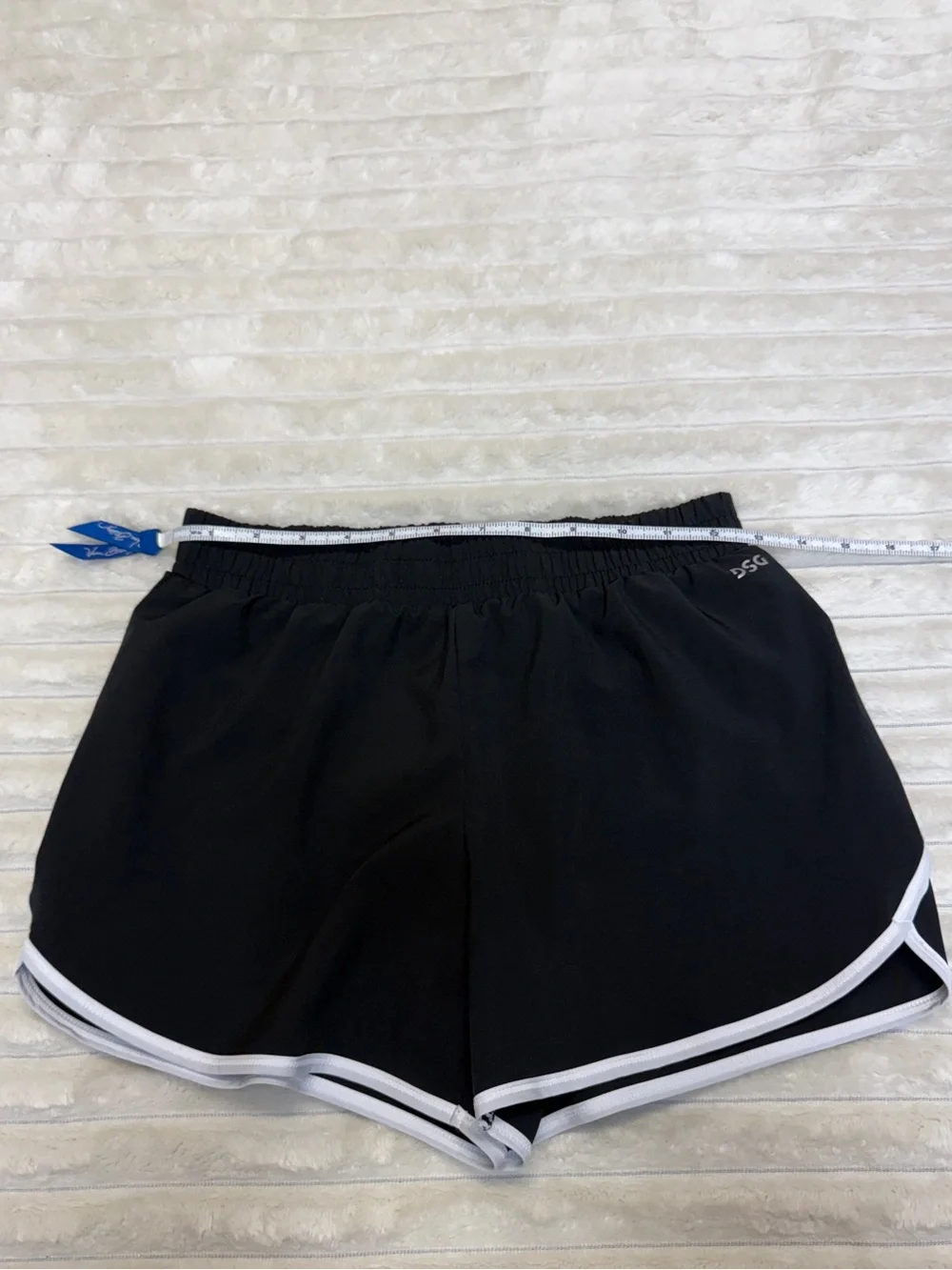 DSG: Girls Black / White Trim Athletic Short, Size L (14)